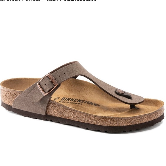 Birkenstock Gizeh Snadals in Mocha Brown Size 36/5-5.5 - Picture 1 of 9